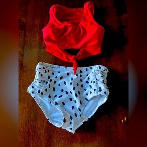 2pc toddler girl swim suit size SMALL